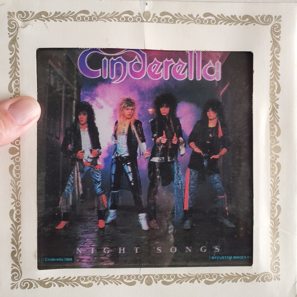 Vintage Cinderella Band Carnival Fair Prize Wallhanger 1980s Hair Metal GVC